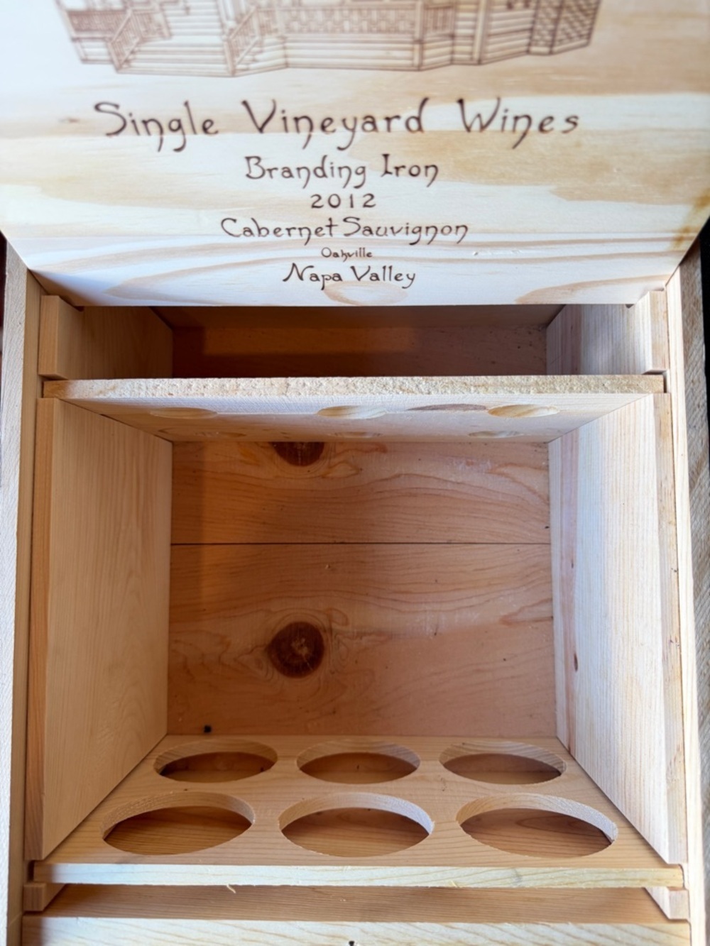 Vintage Nickel & Nickel Cabernet Sauvignon Wood Wine Crate Panel - Picture 3 of 10
